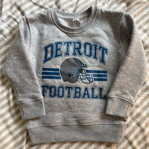 Detroit Football Kids Sweatshirt in Gray
